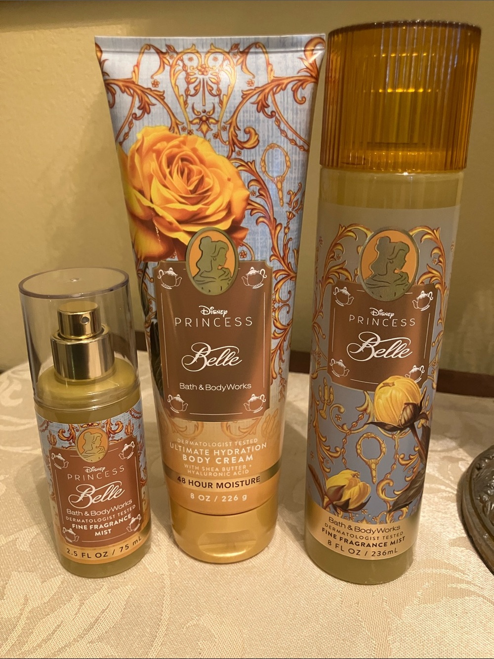 ✨Bath & Body Works x Disney Princess Belle beauty bundle NWT